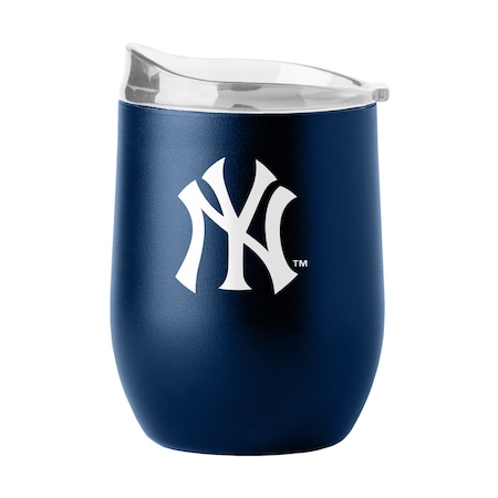 Logo Brands New York Yankees 16oz Flipside Powder Coat Curved Beverage 520-S16PB-34